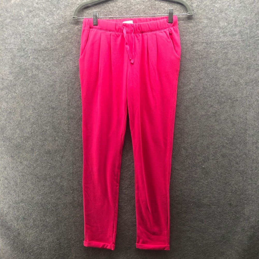 The Childrens Place Girls 10/12 Pink Jogger Pants Lightweight Cotton Barbie